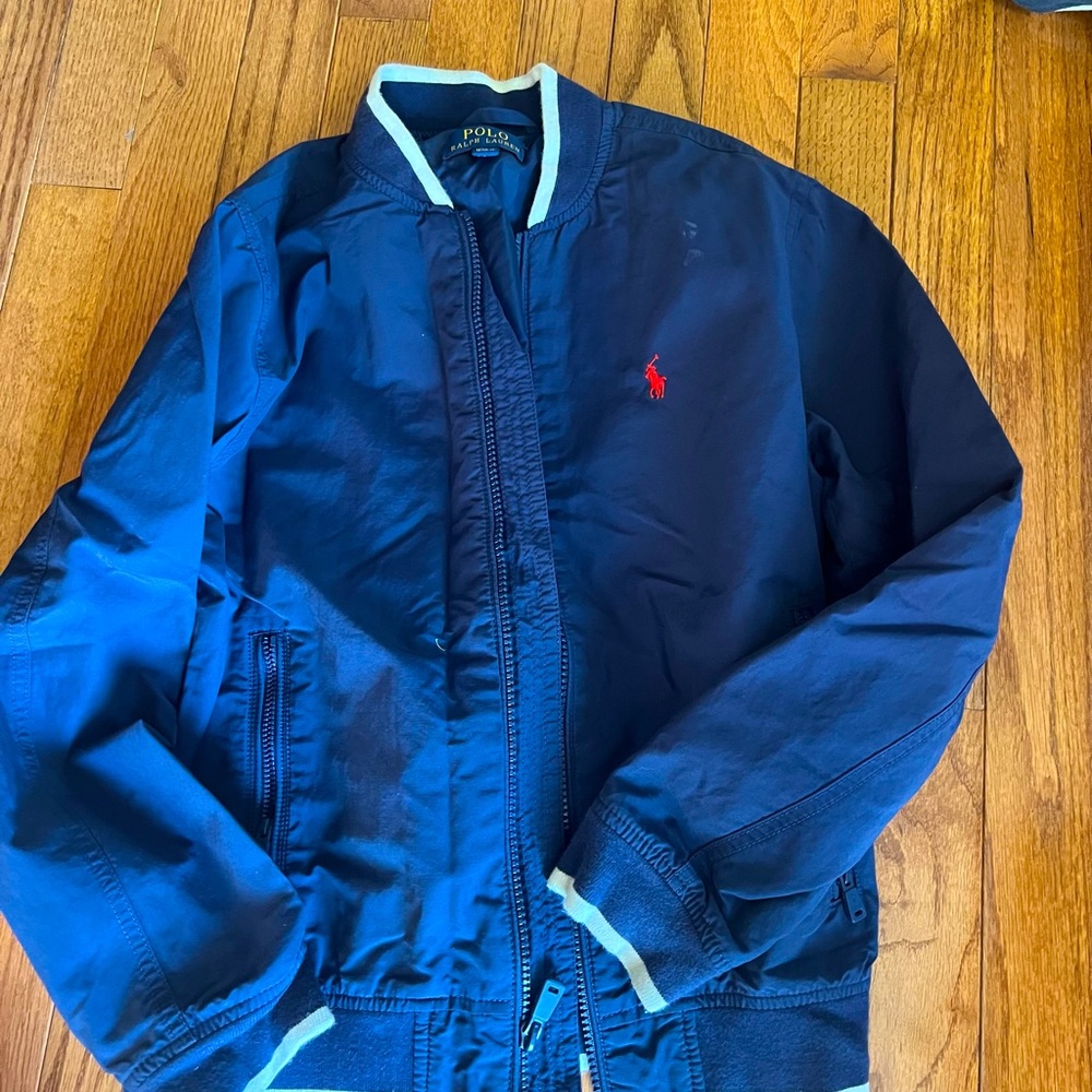 Boys Ralph Lauren Polo Bomber Jacket SZ M 10/12